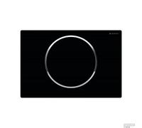 Geberit, Placca di comando Sigma10 115.758.KM.5, per risciacquo a 1 quantità, colore nero, cromo 115758KM5