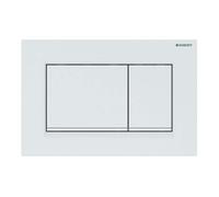 Geberit, Placca di comando Sigma30 115.883.11.1, per risciacquo a 2 quantità, bianco alpino 115883111
