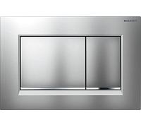 Geberit, Placca di comando Sigma30 115.883.JQ.1, per risciacquo a 2 quantità, colore cromo opaco, cromo 115883JQ1