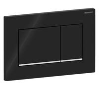 Geberit Sigma20 placca di comando per WC cromo lucido-nero 115.883.KM.1