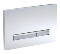 Geberit Placca di comando Sigma50 115.788.JV.2 a 2 quantità cromato effetto cemento angolare