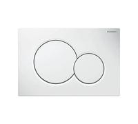 Geberit placca doppio comando bianca Sigma 01 per cassetta di scarico WC