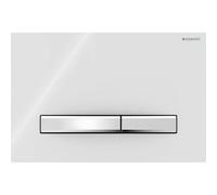 Geberit placca doppio comando bianca Sigma50 per cassetta di scarico WC 115788112