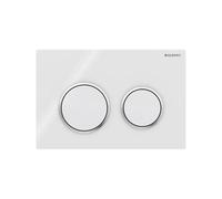 Geberit placca doppio comando bianco Omega20 per cassetta di scarico WC 115085KJ1