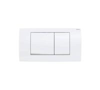 Geberit placca doppio comando bianco Twinline30 per cassetta di scarico WC