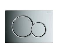 Geberit placca doppio comando cromata Sigma 01 per cassetta di scarico WC