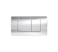 Geberit placca doppio comando cromato lucido Twinline30 cassetta di scarico WC