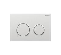Geberit placca doppio comando cromato opaco Omega20 per cassetta di scarico WC 115085JQ1