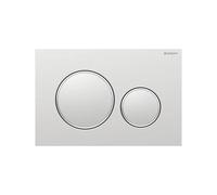 Geberit placca doppio comando cromato opaco Sigma 20 per cassetta di scarico WC