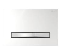 Geberit placca doppio comando cromato Sigma50 per cassetta di scarico WC