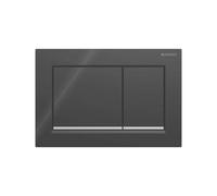 Geberit placca doppio comando nero Omega20 per cassetta di scarico WC 115080KM1