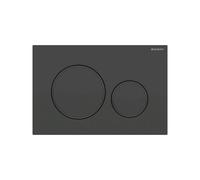 Geberit placca doppio comando nero opaco Sigma 20 per cassetta di scarico WC 115882161