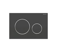 Geberit placca doppio comando nero opaco Sigma 20 per cassetta di scarico WC
