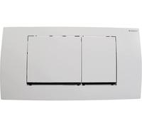 Piastra attuatore Geberit Twinline30, per risciacquo doppio, 115.899., Colorazione: bianco / cromo lucido cromato - 115.899.KJ.1