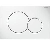 Geberit PLACCA WC UNICA MODELLO SIGMA01 2 PULSANTI BIANCO PER CASSETTE INCASSO MURO