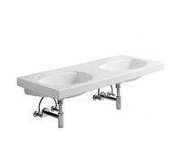Geberit Preciosa lavabo doppio, 133240000, Preciosa bianco [Lavabi > Lavabi Doppi]