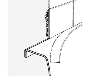 Geberit profilo bordo vasca lunghezza 3,30 m, 653009000, Universal [Vasche da Bagno > Ricambi per Vasche da Bagno]