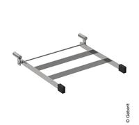 Geberit Publica griglia richiudibile per lavatoio, 552201000, Publica acciaio inox spazzolato/nero [Lavabi > Accessori Lavabo]
