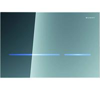 Geberit - Pulsante Geberit Sigma80, Per Doppio Volume Di Scarico: Vetro Specchio O (242.618.SM.1)