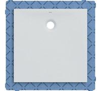 Piatto doccia quadrato Geberit Olona 100x100 cm, altezza 4 cm, scarico centrale posteriore, bianco/opaco - 550.902.00.1