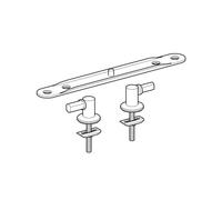 Geberit Renova cerniera in acciaio inox, 598138000, Renova [WC > Ricambi WC]