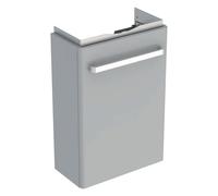 Geberit Renova Compact, élément bas pour lave-mains, avec une porte, portée réduite, 40,8x60,5x23,1cm, gris clair, 501.924.42.1, 501.924.42.1