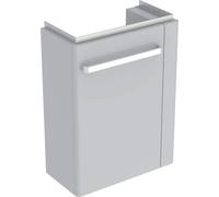Geberit Lavamano Mobile Renova Nr. 1 Comprimo Nuovo, portasciugamani a destra, 448x604x222mm Grigio chiaro opaco/Grigio chiaro lucido