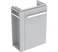 Geberit Renova Compact élément bas pour lave-mains, porte-serviettes à gauche, 44,8x60,4x25,2cm, gris clair, 862251000, 862251000