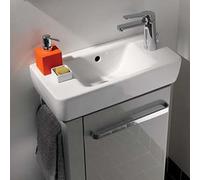 Lavandino Geberit Renova Compact 1 Foro A Destra Piano Bagno A Sinistra Bianco