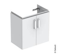 Geberit Renova Compact meuble sous lavabo, avec deux portes, 59,7x60,3x36,7cm, blanc, 501926011, 501926011 - CM