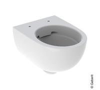 Geberit Renova Compact, WC sospeso, 500377, sporgenza ridotta, senza bordo, forma chiusa, Colorazione: Bianco, con KeraTect - 500.377.01.8