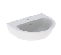 Lavabo Geberit Renova, 1 foro per rubinetto, con troppopieno, larghezza: 55cm, colorazione: Bianco - 500.369.01.1