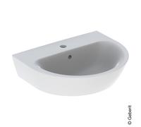 Geberit Renova lavabo, 1 trou pour robinet, avec trop-plein, largeur : 55cm, 500369011, 500369011, Colorazione: Bianco - CM
