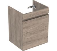 Geberit Renova Plan armoire sous lavabo, avec un tiroir et un tiroir intérieur, 48,4x60,6x40,7cm, 501904JR1, 501904JR1, Colorazione: Noce hickory / lamina strutturata - CM