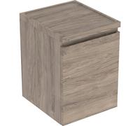 Armadietto laterale Geberit Renova Plan, 1 cassetto, 40x55x44,5 cm, 501913, Colorazione: Noce hickory / lamina strutturata - 501.913.JR.1