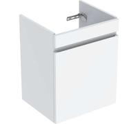 Mobiletto per lavabo Geberit Renova Plan, con 1 cassetto, 48,4x60,6x40,7 cm, 501904, Colorazione: bianco / laccato lucido - 501.904.01.1
