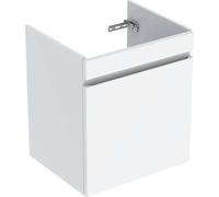 Mobiletto per lavabo Geberit Renova Plan, con 1 cassetto, 53,6x60,6x44,6 cm, 501905, Colorazione: bianco / laccato lucido - 501.905.01.1