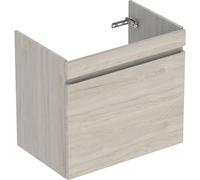 Mobiletto per lavabo Geberit Renova Plan, con 1 cassetto, 78,2x60,6x44,6 cm, 501909, Colorazione: Noce hickory chiaro / lamina strutturata - CM