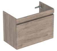 Geberit Renova Plan armoire sous lavabo, avec un tiroir et un tiroir intérieur, 83,2x60,6x44,6cm, 501.910.JR.1, 501.910.JR.1, Colorazione: Noce hickory / lamina strutturata