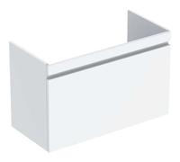 Mobiletto per lavabo Geberit Renova Plan, con 1 cassetto, 92,8x60,6x44,6cm, 501911, Colorazione: bianco / laccato lucido - 501.911.01.1