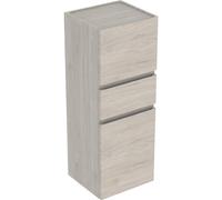 Armadio a muro centrale Geberit Renova Plan a due ante, 39x105x36cm, 501922, Colorazione: Noce hickory chiaro / lamina strutturata - 501.922.00.1