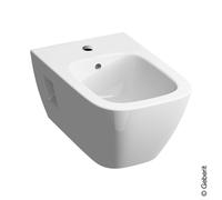 Keramag Renova Nr. 1 Plan bidet, sospeso, forma parzialmente chiusa, Colorazione: Bianco, con KeraTect - 500.380.01.1