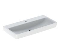 Geberit Renova Plan, lavabo, 100x48 cm, 1 foro per rubinetto, senza sfioratore, 501707, Colorazione: Bianco - CM