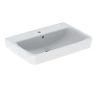Geberit Renova Plan, lavabo, 70x48 cm, 1 foro per rubinetto, con sfioratore, 501644, Colorazione: Bianco - 501.644.00.1