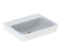 Geberit Renova Plan, lavabo da appoggio , 60x48 cm, senza foro per rubinetto, senza sfioratore, 501722, Colorazione: bianco/KeraTect - 501.722.00.8