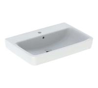 Geberit Renova Plan, lavabo da appoggio , 70x48 cm, 1 foro per rubinetto, con sfioratore, 501724, Colorazione: Bianco - CM