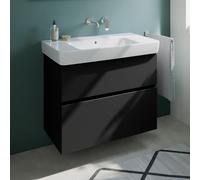 Geberit Renova Plan lavabo, evineo ineo5 evo mobile La: 90 cm, 2 scomparti estraibili, con maniglia incassata,, 501704008+BE0990BM, Renova Plan [Mobili da Bagno > Mobili con Lavabo Integrato]