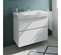 Geberit Renova Plan lavabo, evineo ineo5 evo mobile La: 90 cm, 2 scomparti estraibili, con maniglia incassata,, 501702008+BE0990WM, Renova Plan [Mobili da Bagno > Mobili con Lavabo Integrato]