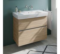 Geberit Renova Plan lavabo, evineo ineo5 evo mobile La: 90 cm, 2 scomparti estraibili, con maniglia incassata,, 501704001+BE0990OA, Renova Plan [Mobili da Bagno > Mobili con Lavabo Integrato]
