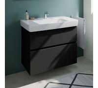 Geberit Renova Plan lavabo, evineo ineo5 evo mobile La: 90 cm, 2 scomparti estraibili, con maniglia incassata,, 501703001+BE0990BM, Renova Plan [Mobili da Bagno > Mobili con Lavabo Integrato]